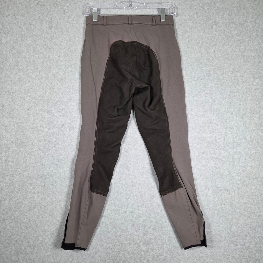 Pikeur Women 26 Full Seat Equestrian Riding Breeches Gray Hook Loop 26.5" inseam - Picture 3 of 11